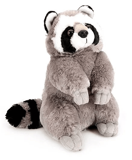 Wild Republic CK Raccoon Soft Toy Grey - Height 26 cm - Thumbnail