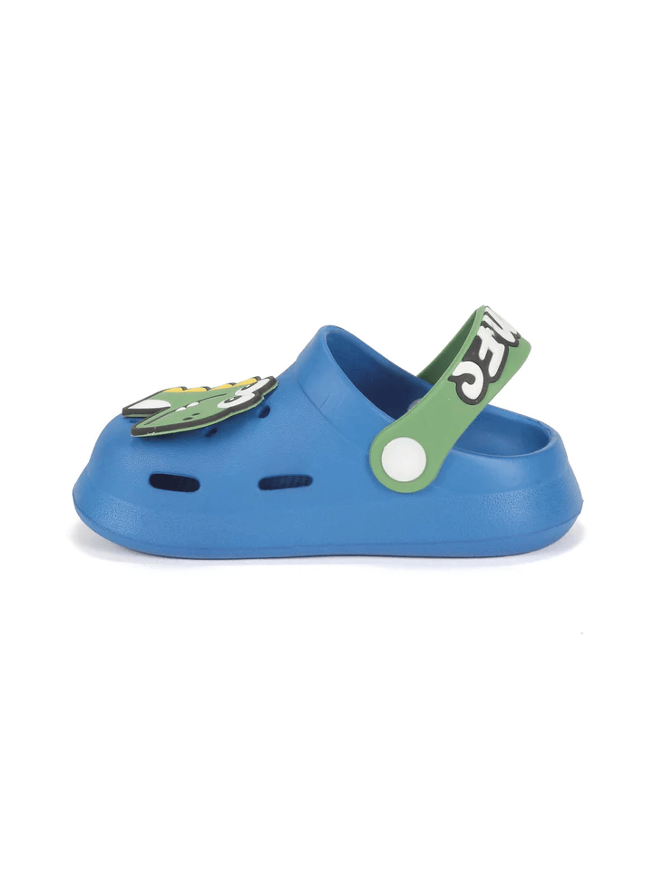 DINOSAUR APPLIQUE ANTI-SLIP CLOGS - NAVY BLUE - Thumbnail