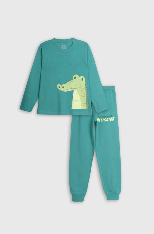 ALLIGATOR PAJAMA SET - Thumbnail