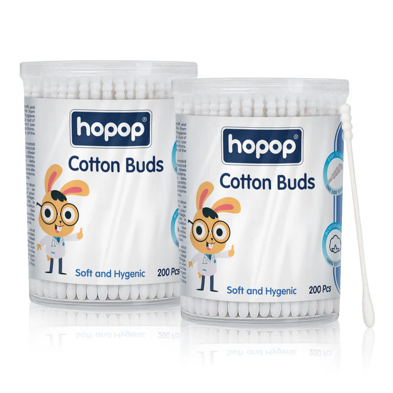 Baby Spiral Thin Paper Stem Cotton Buds - Thumbnail