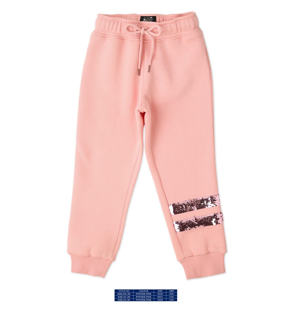 Vitamins Full Length Fleece Lounge Pant - Pink - Thumbnail